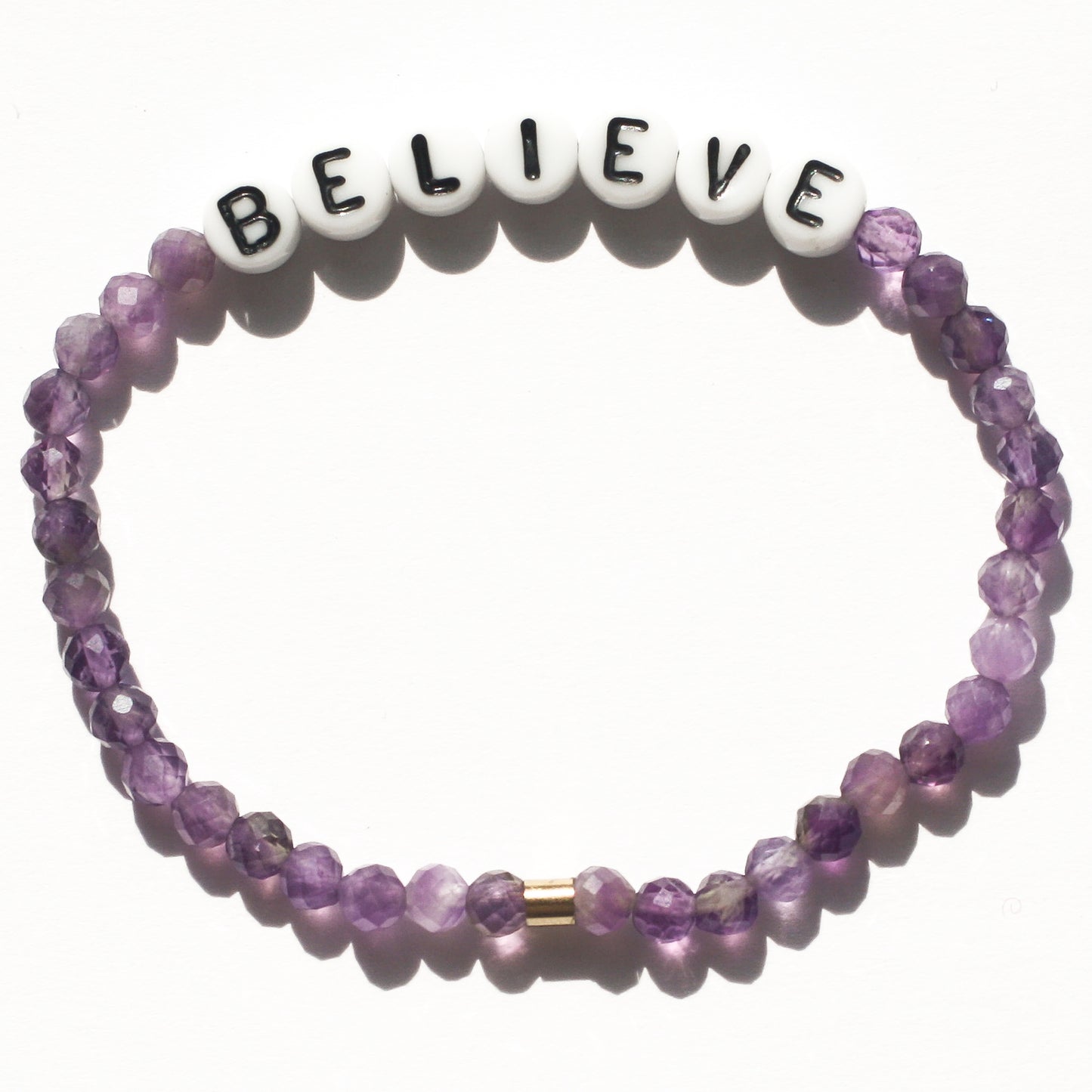 BELIEVE bracelet in amethyst