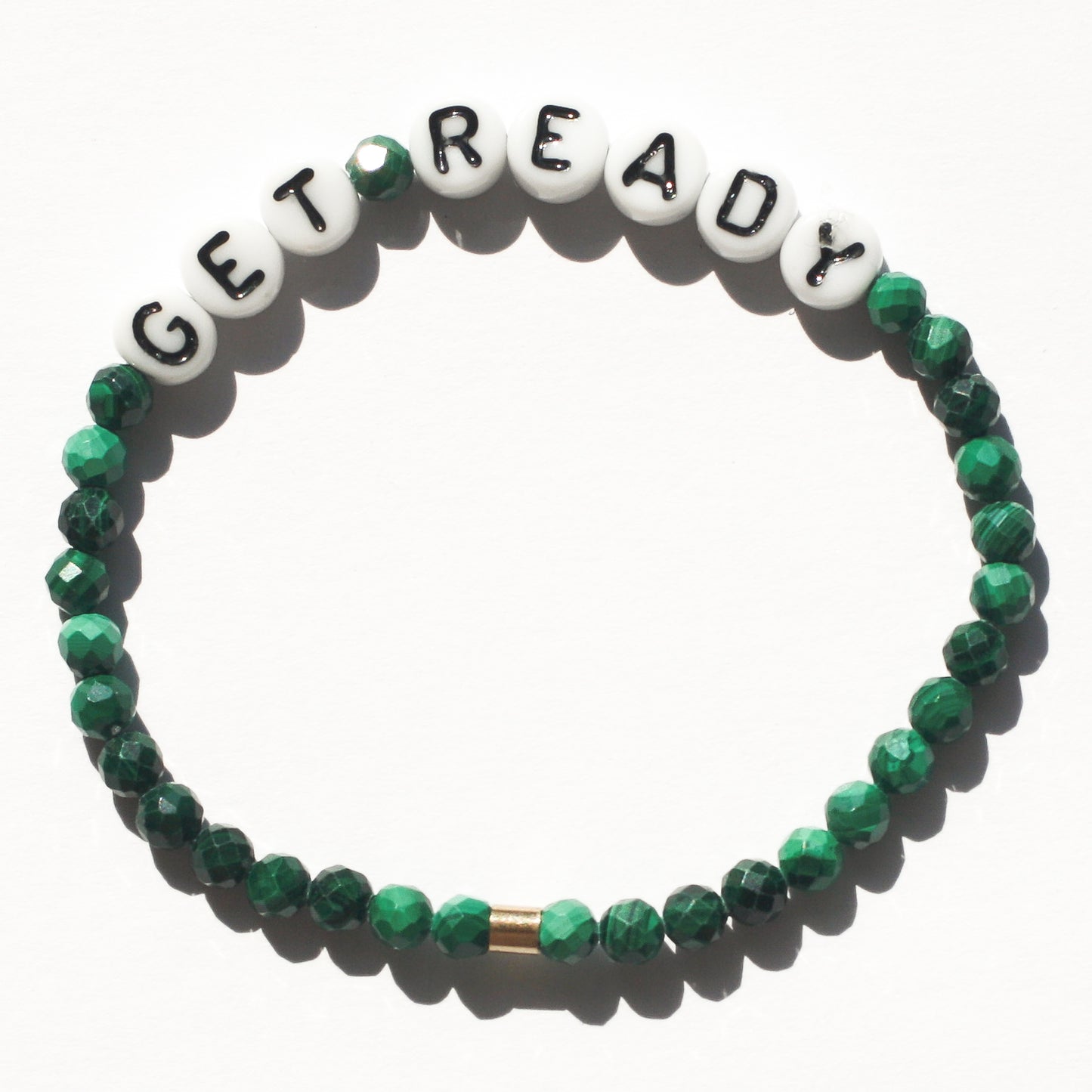 GET READY bracelet in malachite