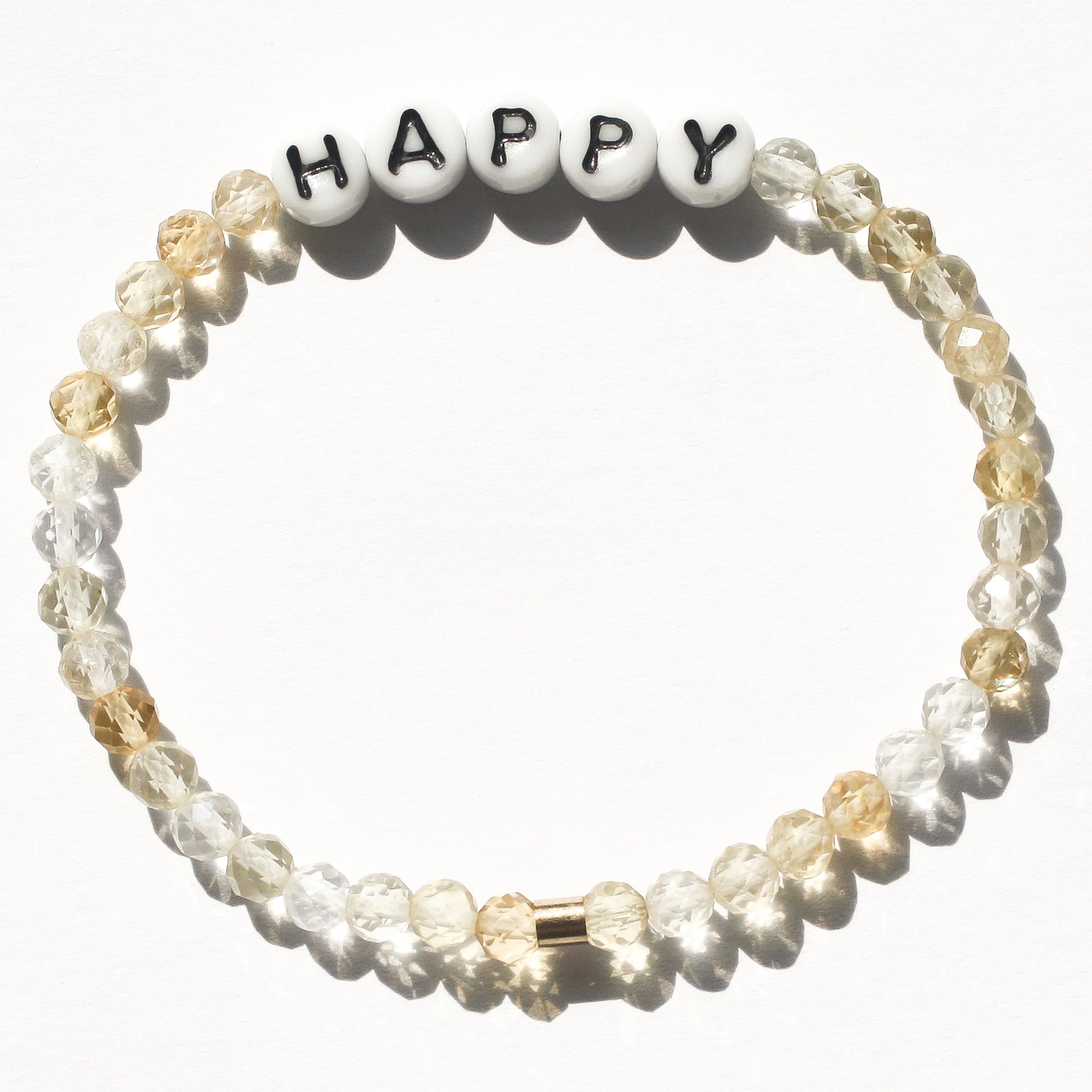 HAPPY bracelet in citrine